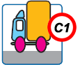 Категории водительских прав: C1 - грузовик до 12т